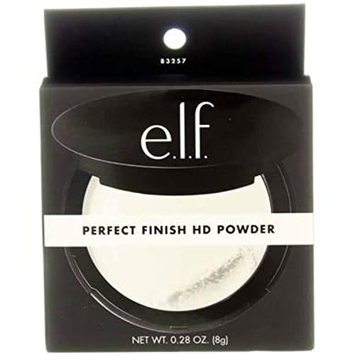e.l.f. Perfect Finish HD Powder, Blurs Fine Lines & Imperfections, All Day Wear, Perfect for On The Go, 0.28 Oz