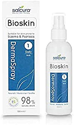Salcura Natural Skin Therapy, Bioskin Dermaspray Intensive, Perfect For Dry & Itchy Skin, easy To Use Spray, Suitable For Anyone Prone To Eczema,