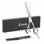ESSOY Professional Thinning Shears Hair Cutting Teeth Scissors(6.7-Inches),Stainless Steel Haircut Scissor with Fine Adjustment Screw for Home Sa