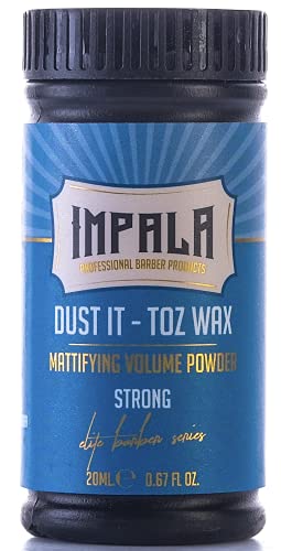 Impala Hair Powder Men Hair Styling Texturizing Powder For All Hair Types, Instant Volume, Matte Texture, Easy to Use, Fluffy & Natural & Lightwe