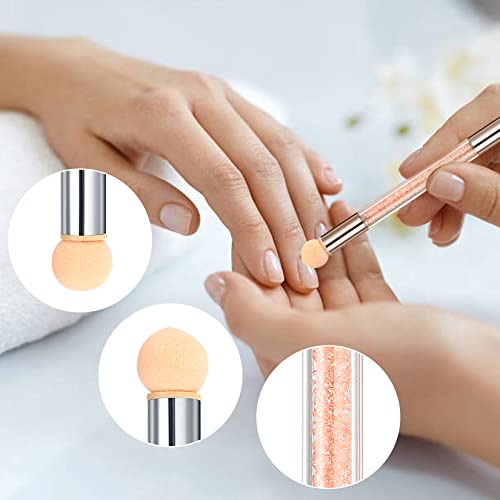 9 Pcs Nail Art Brushes, Nail Brush for Nail Art, Nails Dotting Drawing Painting Liner Design Brushes Pens Tools for Diy Gel Nail Art Design, with