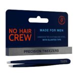NO Hair Crew Precision Tweezers for Men - Handcrafted in Germany from Stainless Steel.