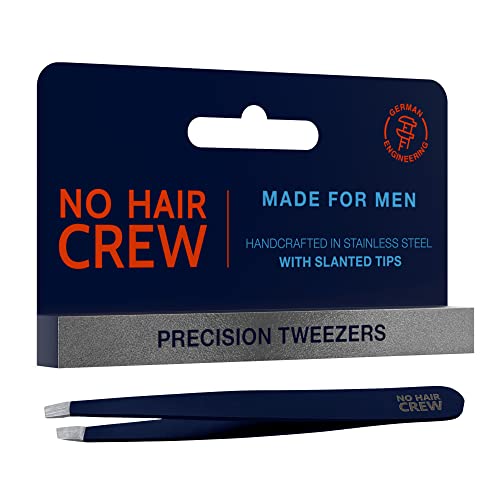 NO Hair Crew Precision Tweezers for Men - Handcrafted in Germany from Stainless Steel.