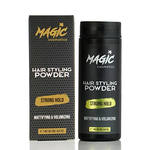 Magic Cosmetics Hair Powder Men | Unisex Root Hair Styling Matt Look | Anti-Gravity Powder Styler | Invisible Texture | Instant Volume and Root B