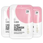 Pimple Patches by Glacia® – 72 Pack of Hydrocolloid Patches, Spot Patches for All Skin Types – Spot Stickers Made With Natural Oils, Tea Tree and