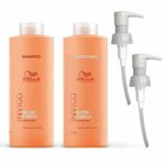 Wella Invigo Nutri-Enrich Shampoo & Conditioner Duo Litre 1000ml Pack + Pumps