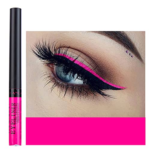 Coloured Eyeliner, Matte Liquid Eyeliner, Blue Eyeliner Long-Lasting Waterproof Liquid Eye Liner, Highly-Pigmented Colourful Eyeliner for Eye Mak