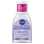 NIVEA MicellAIR Sensitive Micellar Water (100 ml), Fragrance-Free Make-Up Remover, Micellar Cleansing Water for Sensitive Skin, Gentle Skin Clean
