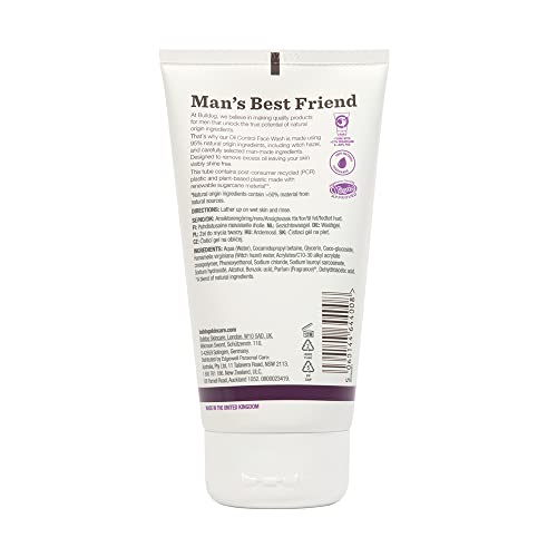 BULLDOG - Skincare for Men | Oil Control Face Wash | Face Cleanser To Remove Excess Oil | 150 ml (Packaging may vary)