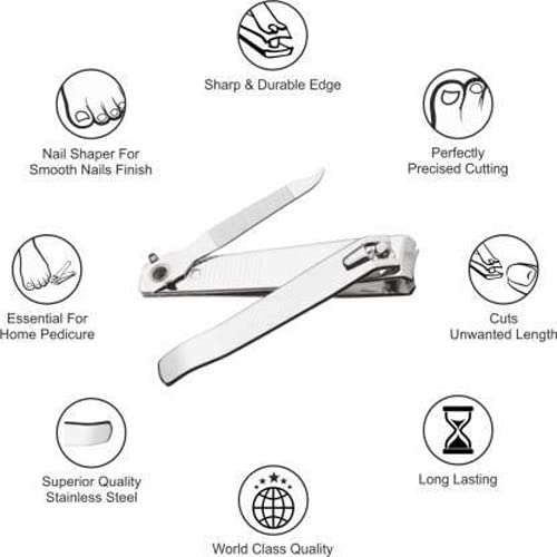 Nail Clipper, Made with Heavy Duty Stainless Steel, Suitable for Thick Fingernail Toenail Men Women