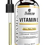 Kanzy Vitamin E Oil for Face & Skin 100% Naturally Sourced Plant-Based Organic Pure Vitamin E Oil for Hair d-Alpha-tocopherol Body Oil for Women