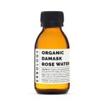 100% Organic Rose Water 100ml - Distilled from Damask Rose - Premium Food Grade Hydrolate of Rose - Soothes, Hydrates and Calms - Non-GMO - Recyc