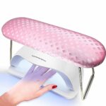 Nail Arm Rest, Hand Rest for Nail Microfiber Soft Leather Manicure Nail Rest with Non-Slip, WOLINSPRING Professional Hand Pillow Cushion Table De