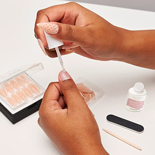 Extra Strong False Nail Glue for Acrylic Fake Nail Tips, Nail Adhesive Bond Glue for Stick Press on Nails (10 ML * 2, Clear)