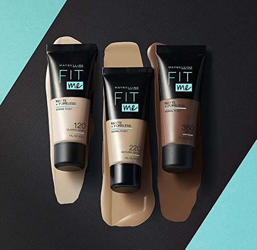 Maybelline Fit Me Foundation, Matte & Poreless, Full Coverage Blendable Normal to Oily Skin, 115 Ivory 30ml