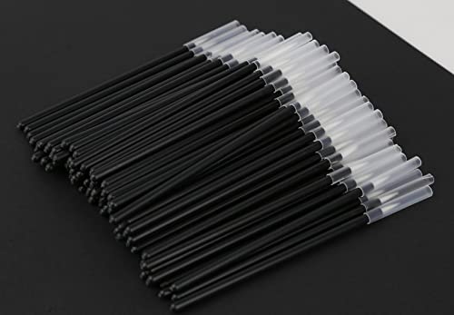 Kittro 100 PCS Disposable Eyeliner Brushes Applicator Cosmetic Eye Makeup Tool Eyebrow Castor Oil Brush