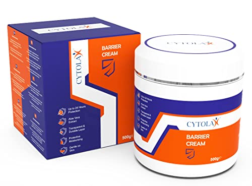 Cytolax Barrier Cream 500g | Durable 24hour Protection | Prevents Skin Irritation & Sores | Improves Elasticity & Repairs Damaged Skin | Incontin