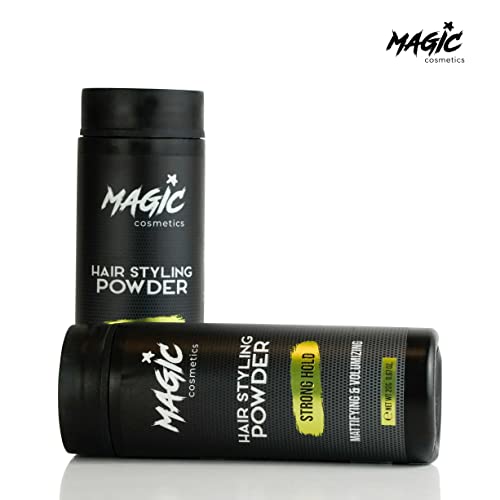 Magic Cosmetics Hair Powder Men | Unisex Root Hair Styling Matt Look | Anti-Gravity Powder Styler | Invisible Texture | Instant Volume and Root B