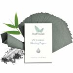 EcoFeminii Oil Control Blotting Sheets 100 pcs Natural Papers for Clear, Clean and Matte Skin-Added Charcoal for Absorbency-Removal of Facial Oil