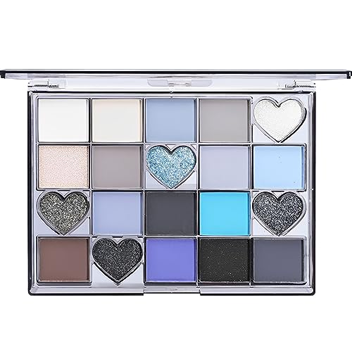 HERBENJOY Eyeshadow Palette Full Matte Pallets 10 Eye Shadow Shades Smokey Makeup Set,Intense Color,Pressed Pigments,With Dual-Ended Applicator B
