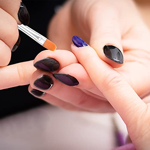 AvoDovA 7PCS Nail Art Brush Set, Nail Tips Acrylic UV Gel False Nails Painting Pen DIY Nails Design, Nail Art Tips Builder Brush, UV Gel Acrylic