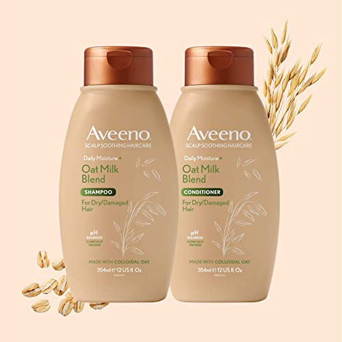 Aveeno Daily Moisture Oat Milk Conditioner for Dry Damaged Hair, 354ml