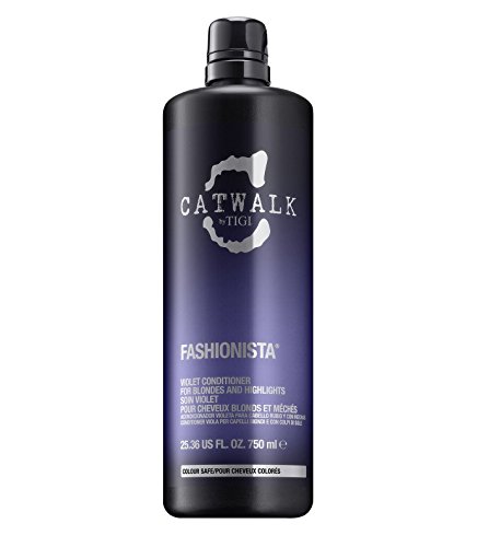 Catwalk by TIGI - Fashionista Violet Purple Conditioner - Ideal for Natural and Coloured Blonde Hair - 750 ml