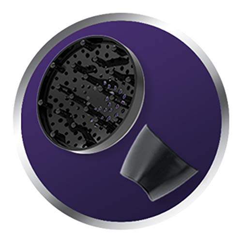 Remington Folding Travel Hairdryer with Mini Concentrator and Diffuser, Worldwide Voltage - D1500, Black