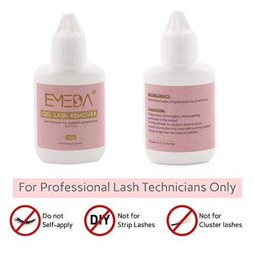 EMEDA Eyelash Extension Remover Gel Individual Lash Extension Remover 15ml Eyelash Extension Glue Removal Gel Lash Remover for Individual eyelash