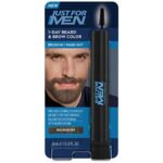 Just For Men 1-Day Beard and Brow Colour Brush, For Instant 1-Step Grey Coverage, Brush-In, Wash-Out, For A Thicker Well-Defined Look, Medium Bro