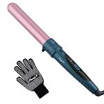 CkeyiN 32mm Curling Wand Professional Ceramic Barrel Hair Curler for Long Hair & Big Beach Waves Curls Adjustable Temperature Dual Voltage with G