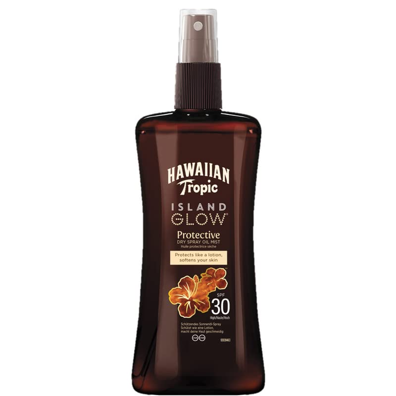 HAWAIIAN Tropic Island Glow Protective Dry Oil SPF 30, 1 bottle of 200 ml