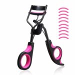 𝐏𝐫𝐨𝐟𝐞𝐬𝐬𝐢𝐨𝐧𝐚𝐥 𝐄𝐲𝐞𝐥𝐚𝐬𝐡 𝐂𝐮𝐫𝐥𝐞𝐫 𝐊𝐢𝐭 - Violet Black Lash Curlers with 10 Refills for Stunning Women's and Girls' Eyelashes