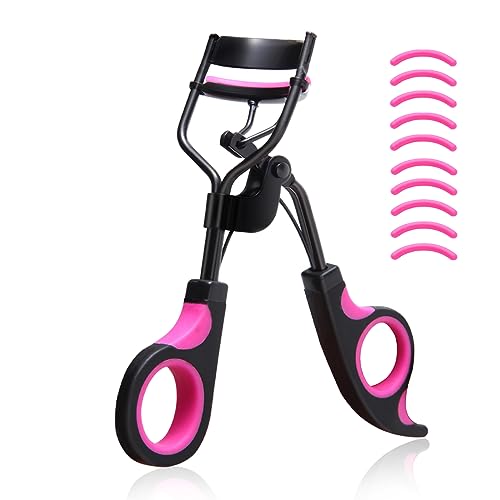 ๐๐ซ๐จ๐๐๐ฌ๐ฌ๐ข๐จ๐ง๐๐ฅ ๐๐ฒ๐๐ฅ๐๐ฌ๐ก ๐๐ฎ๐ซ๐ฅ๐๐ซ ๐๐ข๐ญ - Violet Black Lash Curlers with 10 Refills for Stunning Women's and Girls' Eyelashes