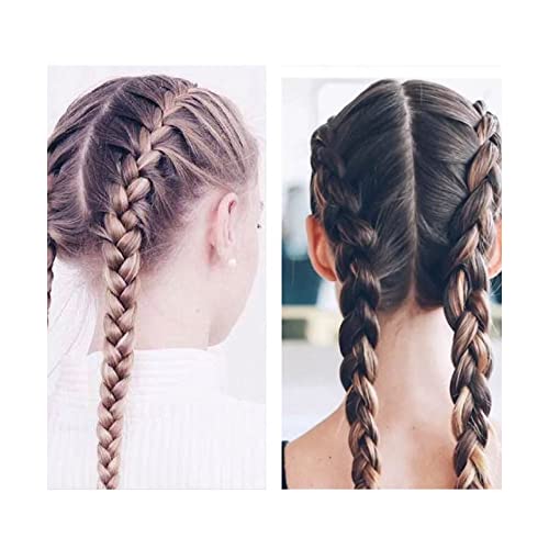 Hair Braiding Tool,Ponytail Holders,Topsy Tail Hair Tool, 8pcs Hair Braiding Tool Topsy Tail Loop French Braid Loop Tool Topsy Tail Kit, 4 Colors