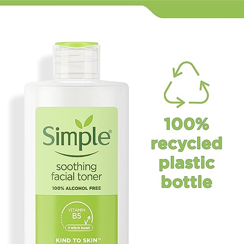 Simple Kind to Skin Soothing Facial Toner UK’s #1 facial skin care brand* alcohol-free 200 ml,package may vary