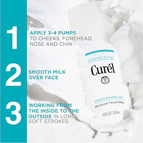 Curel Face Milk Lightweight Moisturiser for Sensitive Skin 120ml