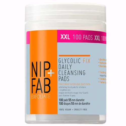 Nip + Fab Glycolic Acid Fix Face Scrub with Salicylic Acid, AHA/BHA Exfoliating Facial Cleanser Polish for Refining Pores Skin Brightening, 75 ml
