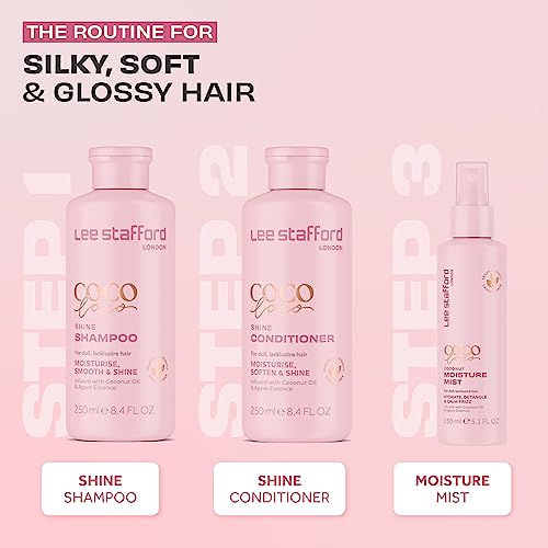 Lee Stafford Coco Lotion Hair Moisture Mist Agave Shine Hydrate Detangle Frizz Control with Coconut Oil