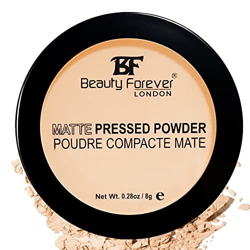 Beauty Forever Matte Pressed Powder, Oil Free & Lightweight, 8gms (01 TRANSPARENT)