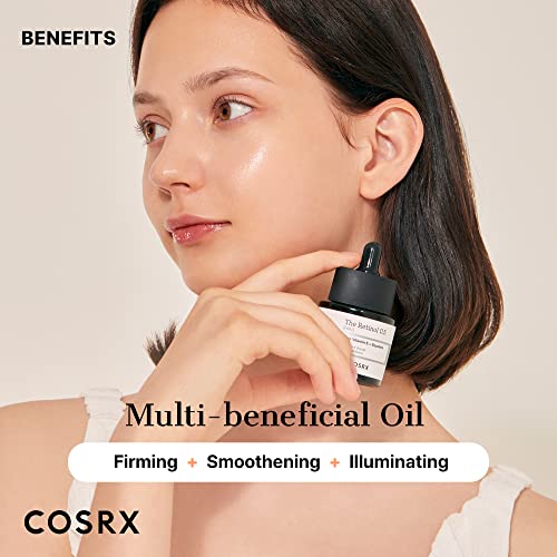 COSRX Retinol 0.5 Oil, Anti-aging Serum with 0.5% Retinoid Treatment for Face, Reduce Wrinkles, Fine Lines, and Signs of Aging, Gentle Skin Care