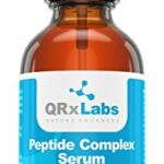 QRxLabs Peptide Complex Serum/Collagen Booster For The Face With Hyaluronic Acid And Chamomile Extract - Anti Aging Peptide Serum, Reduces Wrinkl