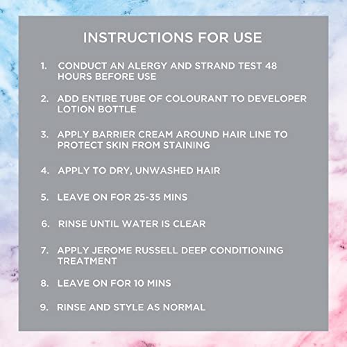 Jerome Russell ProColour Darkest Brown 3.0 Permanent Hair Colour – Ammonia Free Hair Dye for Full Grey Coverage, Shine & Colour Retention with Br