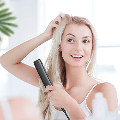 Lidasen Beard Straightener Combs for Men, Multifunctional Ionic Hair Beard Straightener Brush Heated Beard Brush for Men Electric Hair Straighten