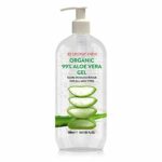 Organic Aloe Vera Gel for Face, Hair & Body, Moisturiser for all skin types, Sunburn relief, Aftersun lotion, Rich in Vitamins, Premium quality,