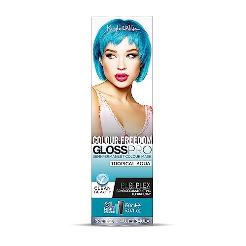 Colour-Freedom Gloss Pro 150ml Silver Blonde Semi-Permanent Hair Colour - Ultra-Vibrant Vegan Colour Mask with PurePlex | Ammonia Free Colour Las