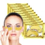 24K Under Eye Treatment Masks, Natural Gel Eye Masks, Under Eye Gel Patches for Dark Circles, Anti Wrinkle, Puffy Eyes, Skincare, Hydrating, Soot