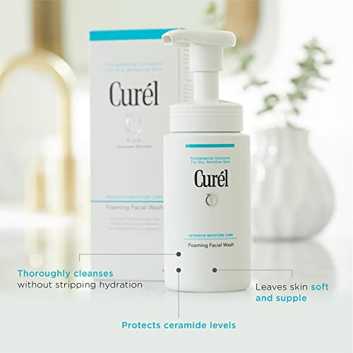 Curel Foaming Gentle Cleansing Face Wash Cleanser for Dry, Sensitive Skin 150 ml
