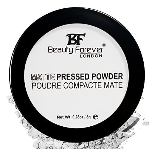 Beauty Forever Matte Pressed Powder, Oil Free & Lightweight, 8gms (01 TRANSPARENT)