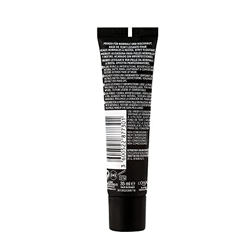 L'Oréal Paris Make Up Base, Smoothing Primer for Longer Hold of Foundation, Infaillible Primer, No. 01 Base/Transparent, 1 x 35 ml